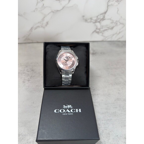 Coach Woman's  Libby Watch Pink, 37 Mm - Picture 1 of 9